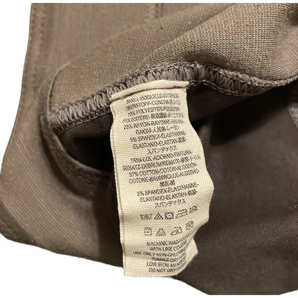 Free People Women's Gray/Brown Legging Pant Faux‎ Suede Side Panel Jogger Size S - Picture 8 of 8